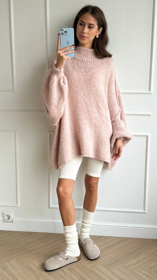 Layla Sweater- Rose