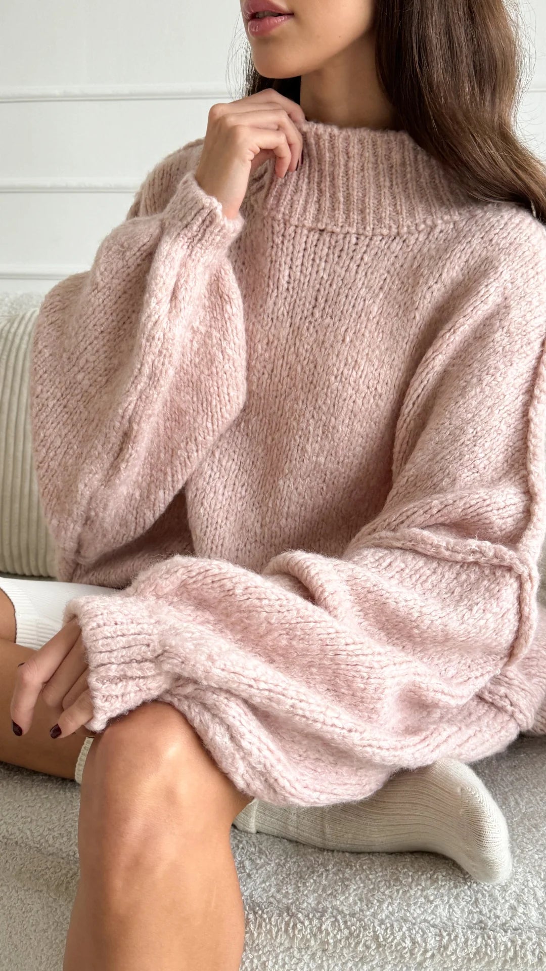 Layla Sweater- Rose