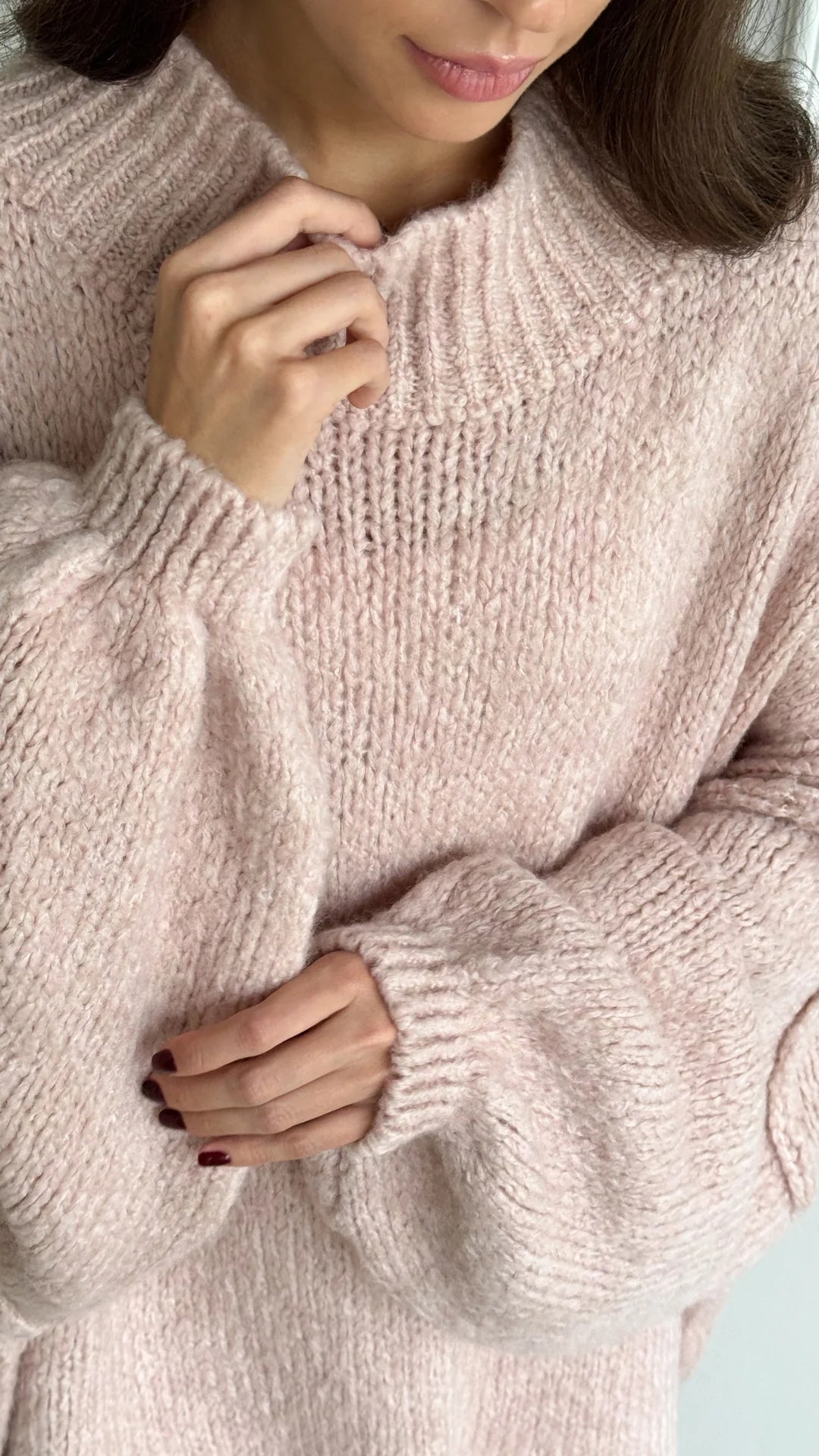 Layla Sweater- Rose