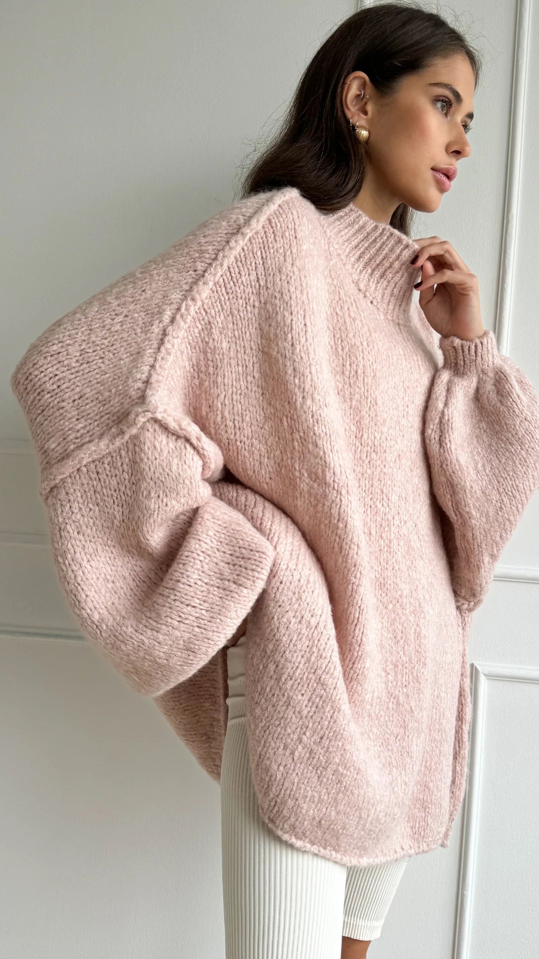 Layla Sweater- Rose