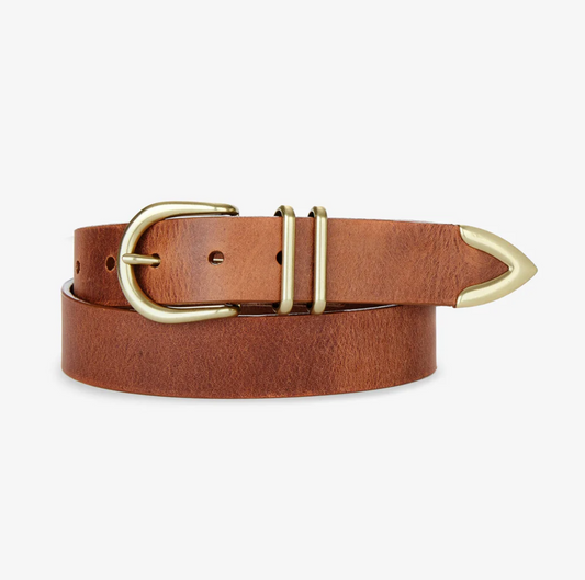 Fayla Belt- Brandy in Gold