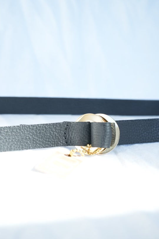 Black Nappa Belt
